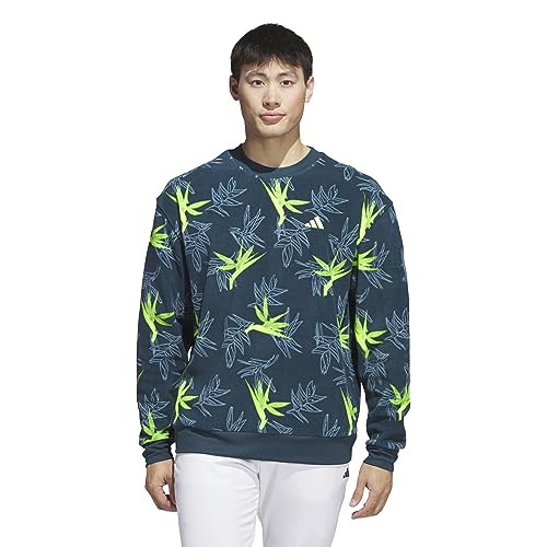 adidas Men's Oasis Crew SweatShirt, Arctic Night, Medium at Amazon